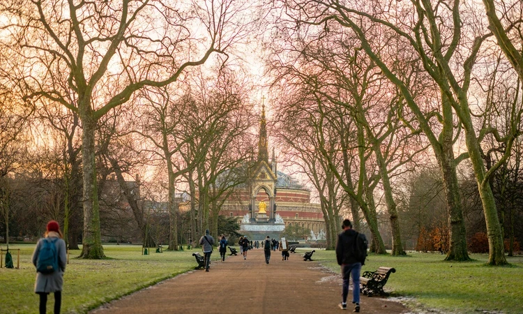 Albert memorial in winter